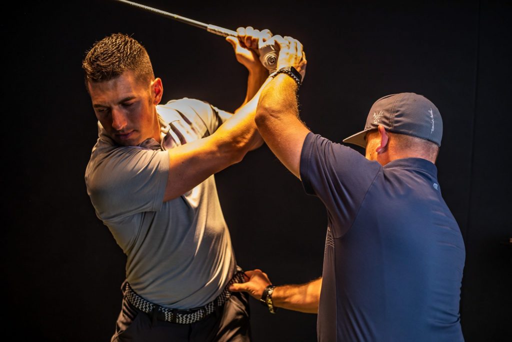 On-course coaching at Bogey Hills Golf Academy